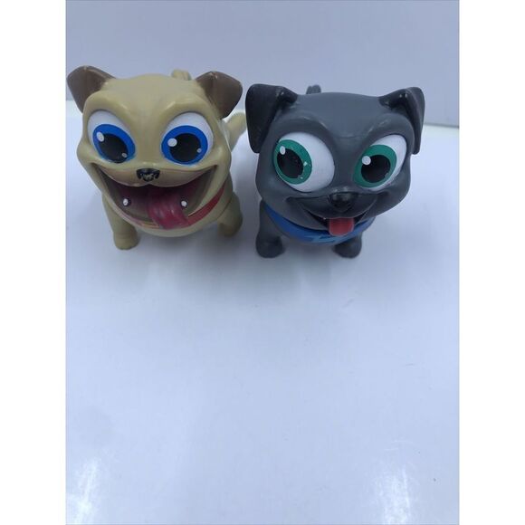 DISNEY PUPPY DOG PALS SURPRISE BINGO ACTION FIGURE SET OF 2 - 2" - Picture 1 of 12